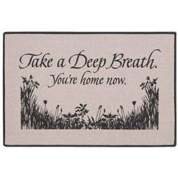 Take a Deep Breath You're Home Now Doormat