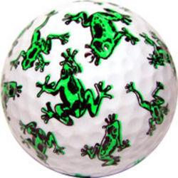 Green Frogs Golf Ball