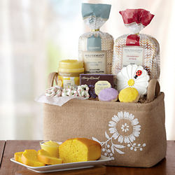 Spring Muffins and Sweets Woven Gift Basket