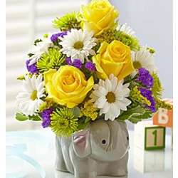 Baby Boy Elephant Flower Bouquet