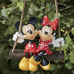 Mickey and Minnie Tree Swing Figures