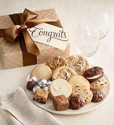 Cookies & Treats Gift Box with Thank You, Congrats, or Enjoy Card