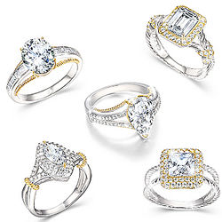 Touch of Gold Women's Diamonesk Fashion Ring