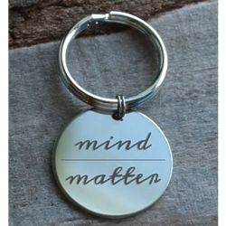 Personalized Mind Over Matter Key Chain