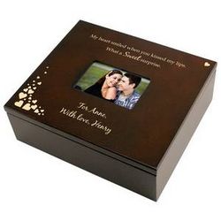 First Kiss Treasure Box with Photo Frame