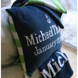 Personalized Knit Pillow