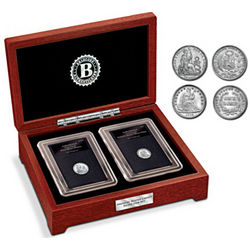 Seated Liberty Silver Coins of the Americas in Display Box