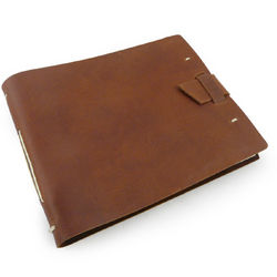 Rustic Leather Guest Book or Visitor Registry