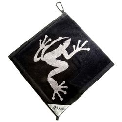 Black Frogger Golf Towel
