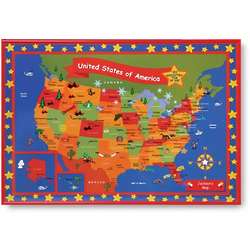Child's Framed Personalized Map of the USA