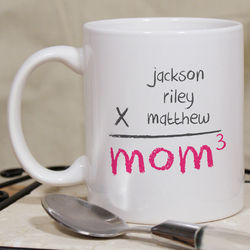 Mom Multipled Personalized 11 Ounce Coffee Mug