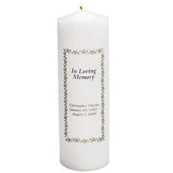 Personalized Memorial Holiday Candle
