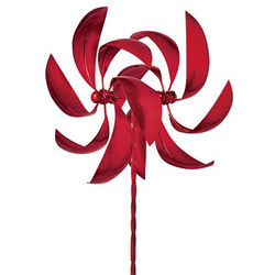 Red Feathers Garden Spinner
