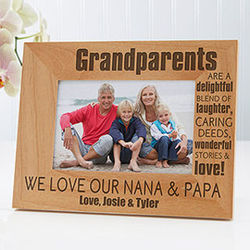 Personalized Wonderful Grandparents Picture Frame