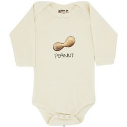 Baby's Peanut Organic Cotton Long Sleeve Bodysuit