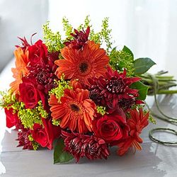 Rose and Gerbera Daisy Bouquet for Fall