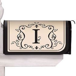 Magnetic Mailbox Cover with I Monogram