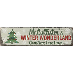 Winter Wonderland Personalized Sign