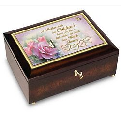 A Mother's Love Music Box Personalized with Family Names