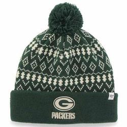 Lady's Green Bay Packers Green Cuffed Knit Hat
