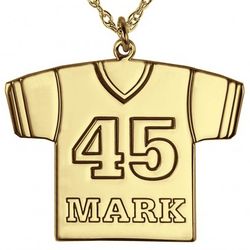 Personalized Name and Number Football Jersey Necklace