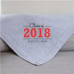Graduate's Class of Personalized Fleece Blanket