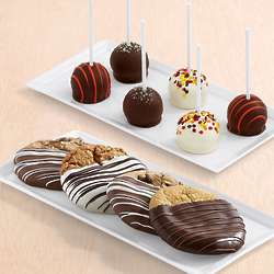 4 Dipped Cookies & 6 Autumn Cake Pops Gift Box