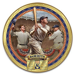 Babe Ruth Commemorative Porcelain Collector Plate