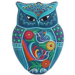 Garden Owl Ceramic Wall Art