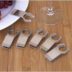 Stainless Steel Wine Glass Plate Clips