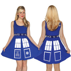 Doctor Who Tardis A-Line Dress