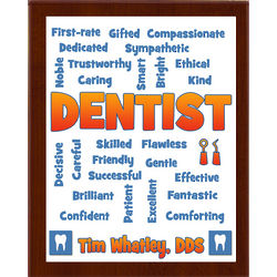 Dentist Expressions Personalized Plaque