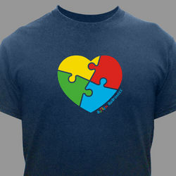 Autism Awareness Puzzle Heart T-Shirt