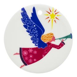 Personalized Angel Color Block Ornament