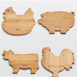 Personalized Animal Wood Cutting Board