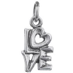 Sterling Silver Love Charm