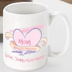 World's Greatest Mom Personalized Mother's Day Coffee Mug