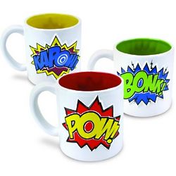 Comic Book Hero Mug Set