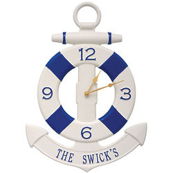 Personalized Anchor Indoor/Outdoor Wall Clock