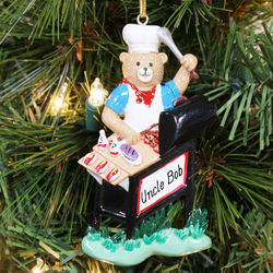 King of the Grill Personalized Ornament