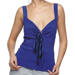 Women's Backless Royal Blue Top