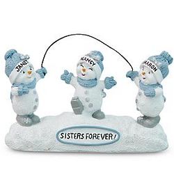 Personalized Snow Buddies Sisters Forever Figurine