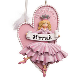 Personalized Blond Dancing Queen Ornament