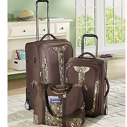 3-piece Copper Python Luggage Set