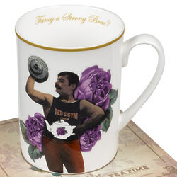 Strong Man with Flowers Coffee Mug