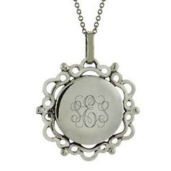 Victorian-Style Sterling Silver Pendant