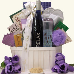 Riesling Thank You Themed Gift Basket