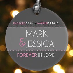 Forever in Love Personalized Ornament