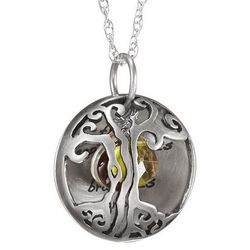 Motherhood Tree of Life Custom Gemstone Necklace