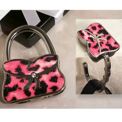 Pink and Black Pattern Handbag Holder